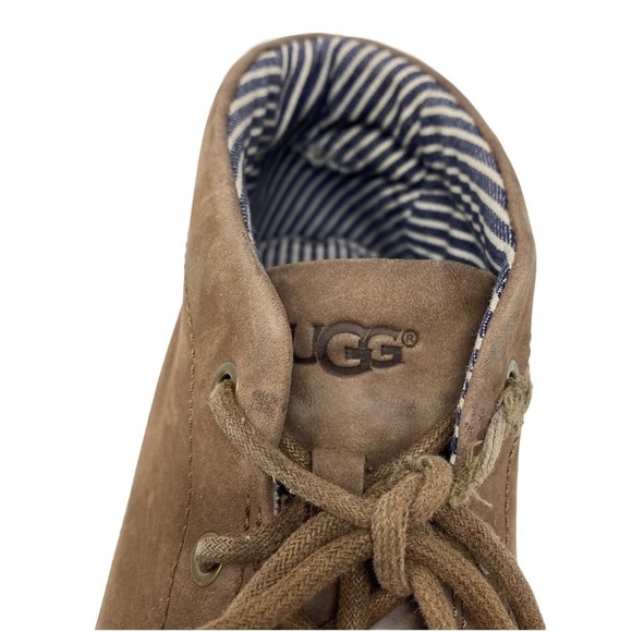 UGG Brown Suede Chukka Boots with Moccasin Stitching main image 5